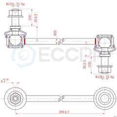 10Pc Front Wheel Bearing & Hub Tie Rods Sway Bar For Chevrolet Cobalt G5 Saturn KOEEP [2]