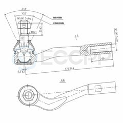 10Pc Suspension Kit Upper & Lower Control Arms Sway Bars Kit For Benz C240 C350 KOEEP [3]