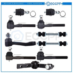 10Pcs Front Ball Joints Tie Rods Pitman Arm For 19797-2002 Ford Expedition 4WD 6B93BC-57 [1]