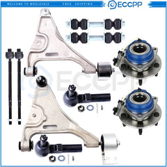 10Pcs Front Control Arm Ball Joint Tie Rod End Sway Bar For 06-11 Buick Lucerne 6B93BC-57 [1]