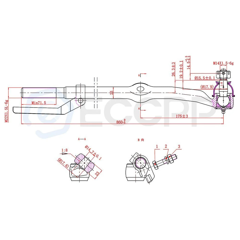 10Pcs Front Lower Ball Joints Tie Rod Ends Suspension For 1987-1996 Ford F-150 6B93BC-57 [4]