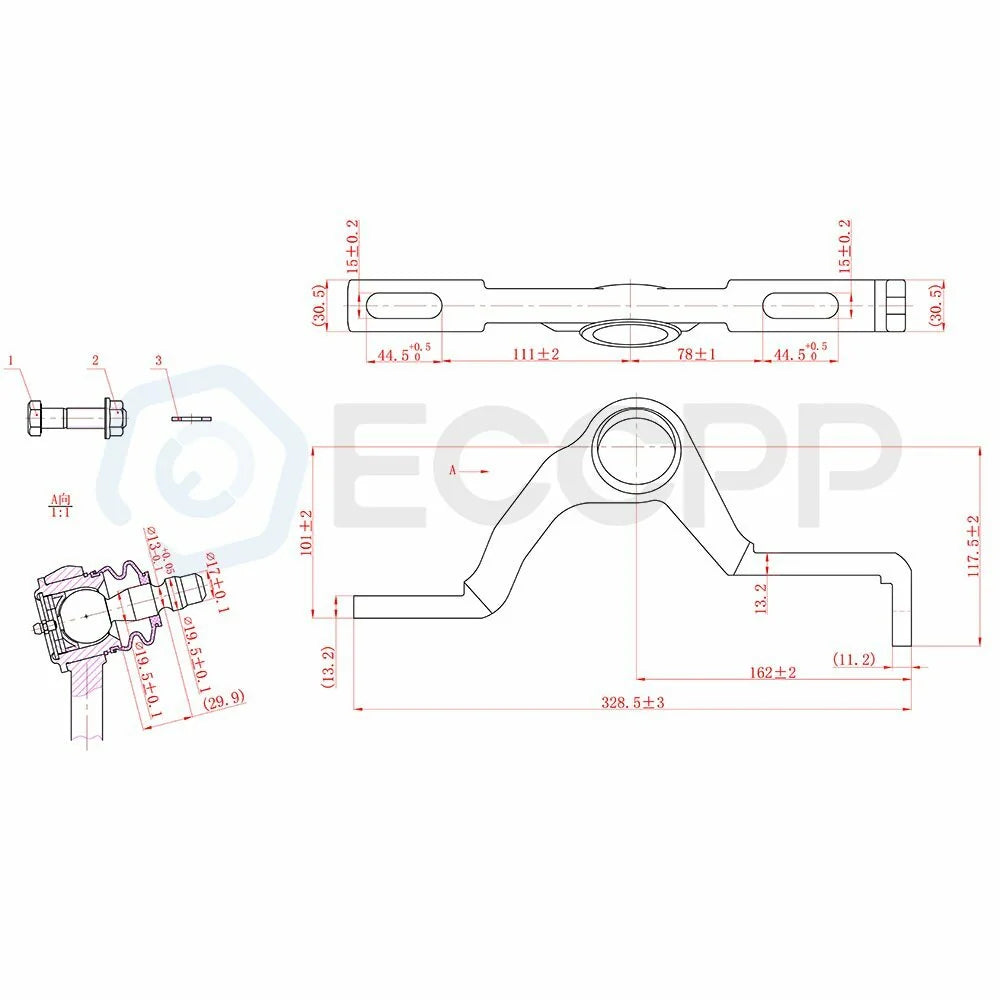 10Pcs Front Upper Control Arms Suspension Kit For Ford Explorer Sport Track KOEEP [3]