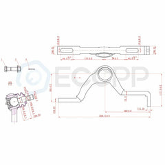 10Pcs Front Upper Control Arms Suspension Kit For Ford Explorer Sport Track KOEEP [3]