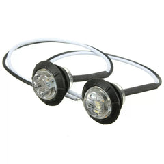 10X Truck Trailer Smoked Side Round Marker White 3/4" LED White Bullet Light 6B93BC-57 [4]