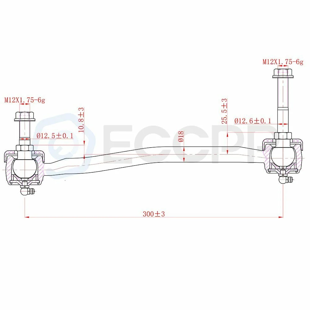 10 Piece Tie Rod Ball Joint Kit Fits Ford Excursion F250 & F350 Super Duty 4WD KOEEP [3]