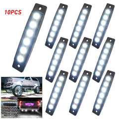 10*Smoke White LED Rock Lights For Jeep Offroad Truck Underbody Wheel Well Light 6B93BC-57 [1]