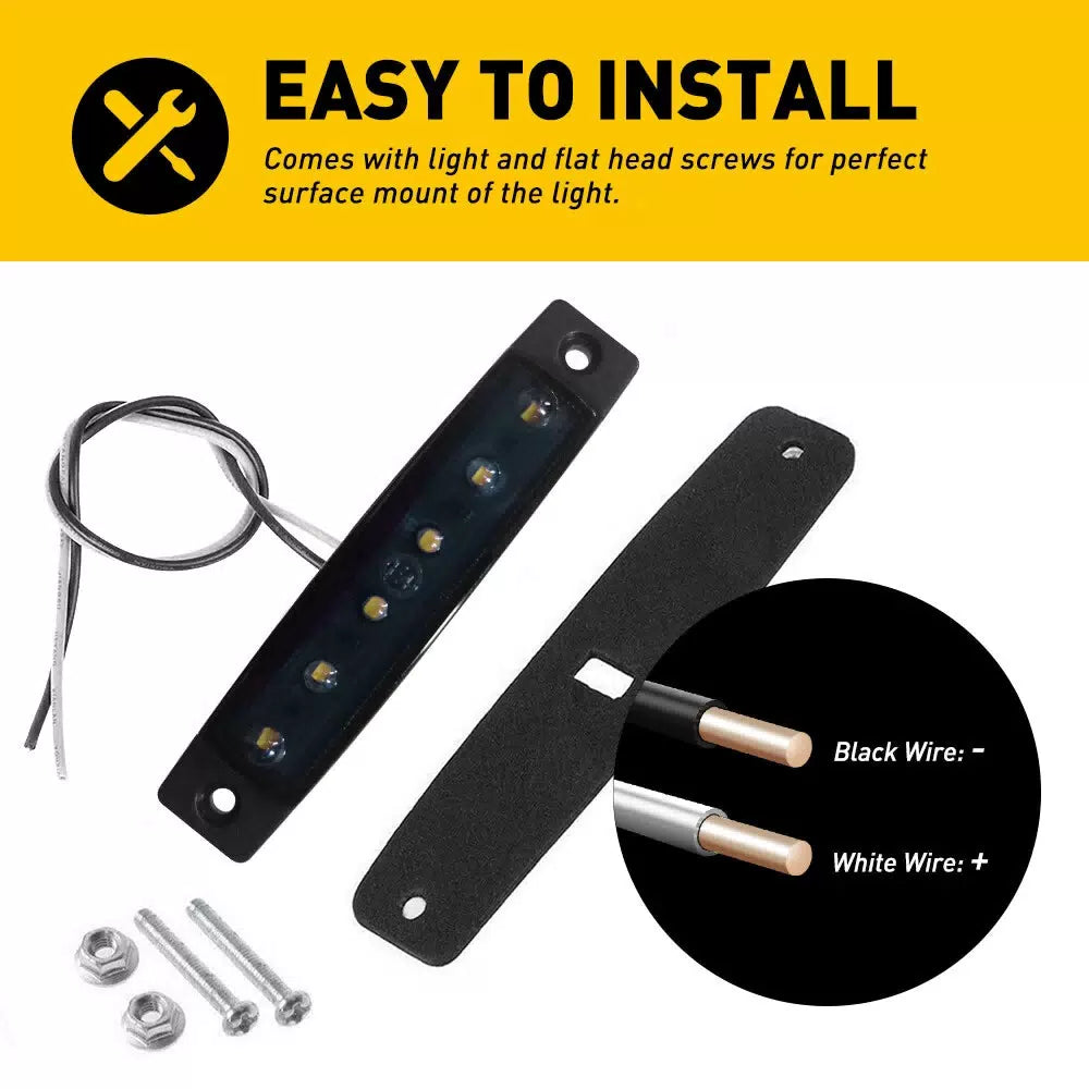 10*Smoke White LED Rock Lights For Jeep Offroad Truck Underbody Wheel Well Light 6B93BC-57 [3]