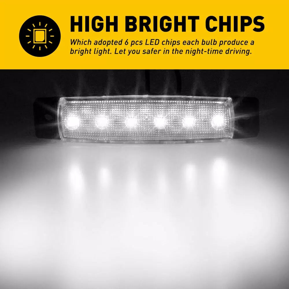 10*Smoke White LED Rock Lights For Jeep Offroad Truck Underbody Wheel Well Light 6B93BC-57 [6]
