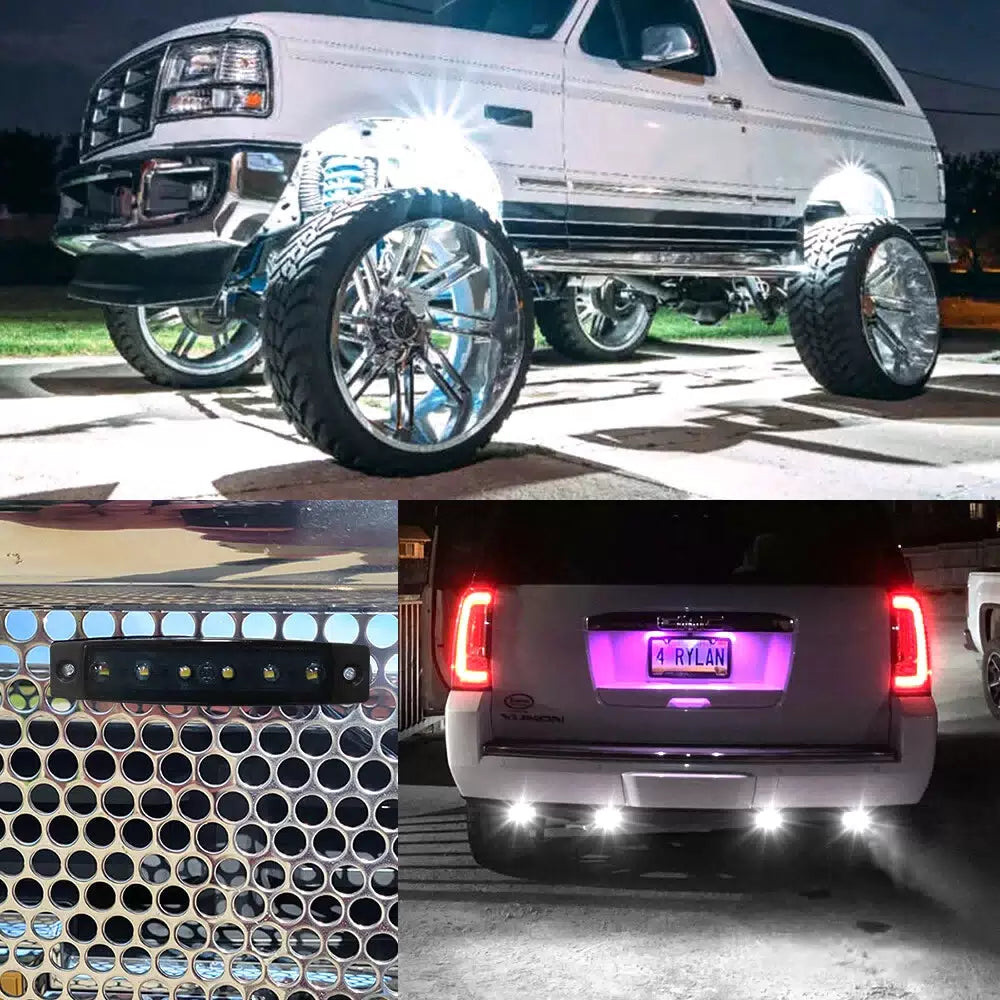 10*Smoke White LED Rock Lights For Jeep Offroad Truck Underbody Wheel Well Light 6B93BC-57 [9]