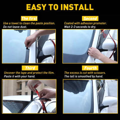 10ft Windshield Rubber Molding Seal Trim Universal for Windscreen Windows EOA 6B93BC-57 [2]