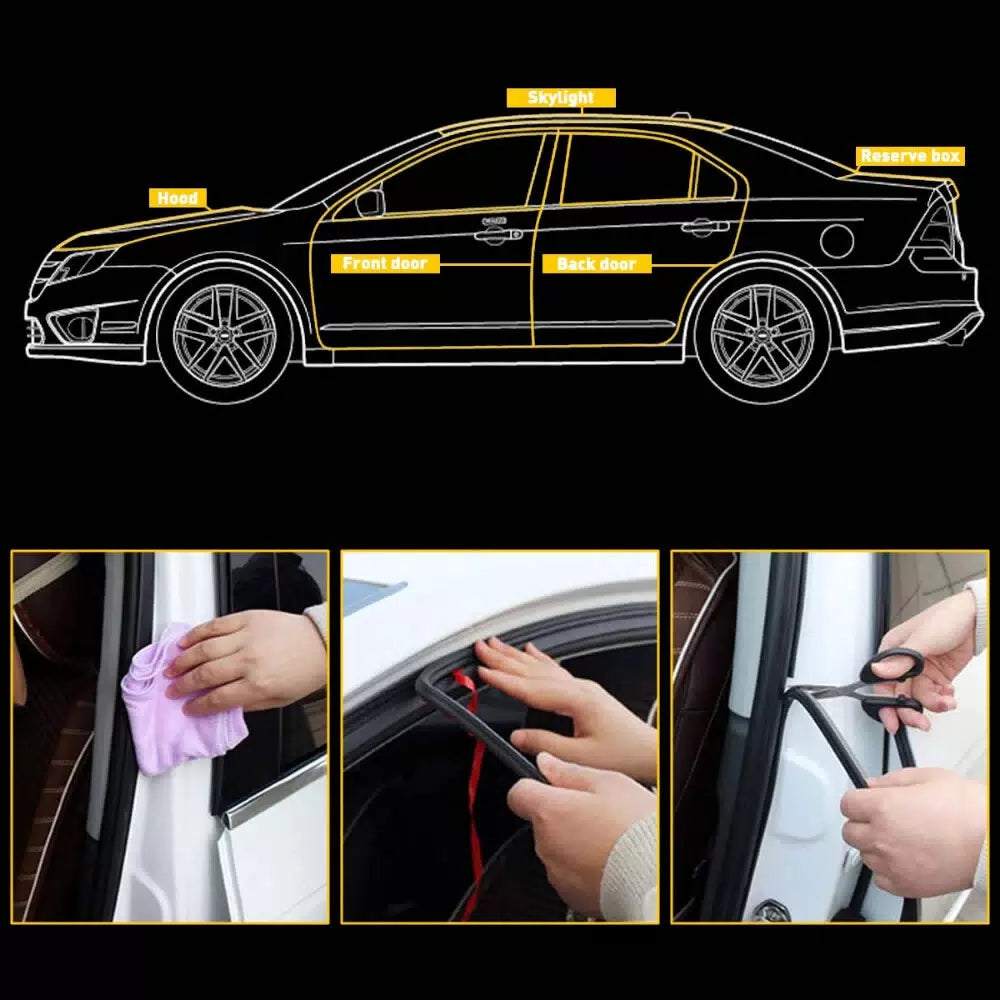 10ft Windshield Rubber Molding Seal Trim Universal for Windscreen Windows EOA 6B93BC-57 [3]
