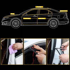 10ft Windshield Rubber Molding Seal Trim Universal for Windscreen Windows EOA 6B93BC-57 [3]