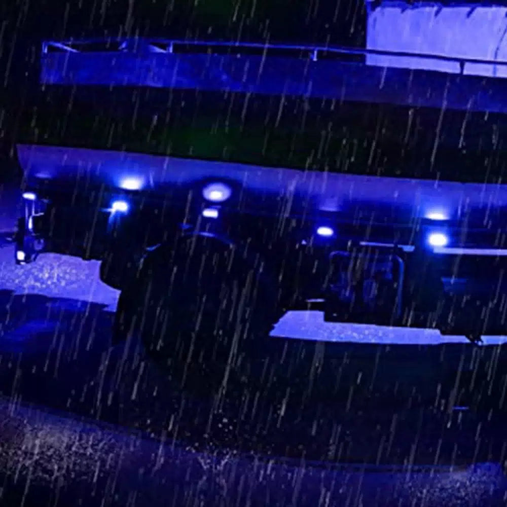 10pc Blue Mini 3/4" Round Marker Side Light Clearance LED Bullet Trailer 12V EOA [10]