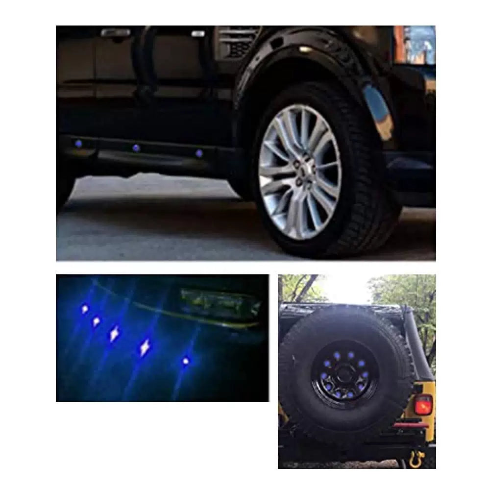 10pc Blue Mini 3/4" Round Marker Side Light Clearance LED Bullet Trailer 12V EOA [11]