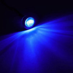 10pc Blue Mini 3/4" Round Marker Side Light Clearance LED Bullet Trailer 12V EOA [3]