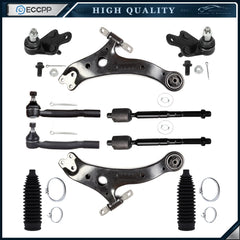 10pc Front Lower Control Arm Ball Joints Tie Rod Ends For 2007-2011 TOYOTA CAMRY 6B93BC-57 [1]