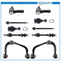 10pcs Control Arm Ball Joint Tie Rod Sway Bar End Link For 2005 Ford F-150 4WD 6B93BC-57 [1]