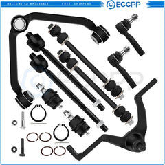 10pcs Control Arms Ball Joint Sway Bar Tie Rod Kit for 98-11 Ford Ranger 2WD 4x4 6B93BC-57 [1]