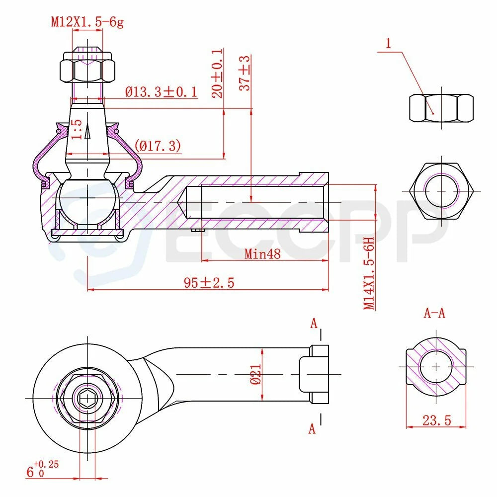10pcs For 1998-2005 06 VW Jetta Golf Beetle Ball Joint Tie Rod Ends Control Arms 6B93BC-57 [6]