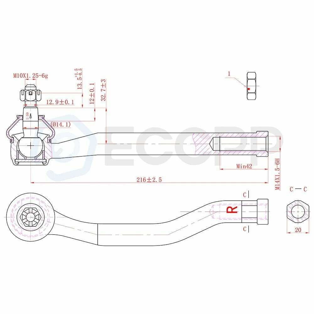 10pcs For 1999-2002 03 Acura CL TL Suspension Kit Complete Front Sway Bar Links KOEEP [4]