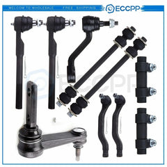 10pcs For 2000 2001 Dodge Ram 1500 2WD Tie Rod Ends Pitman Idler Arm Sway Bars KOEEP [1]