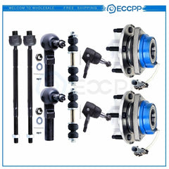 10pcs For 2000-2005 Buick LeSabre Wheel Hub & Bearing Sway Bars Ball Joints Kit KOEEP [1]
