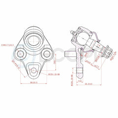 10pcs For 2001-2004 2005 Toyota Rav4 Complete Ball Joints Tie Rod Ends Sway Bars 6B93BC-57 [2]