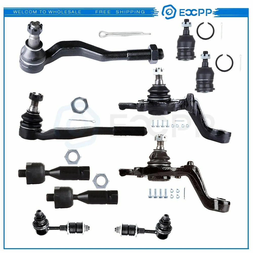 10x 1998-99 2000 For Toyota Tacoma 4WD 2WD Front Ball Joints Tie Rods Sway Bars 6B93BC-57 [1]