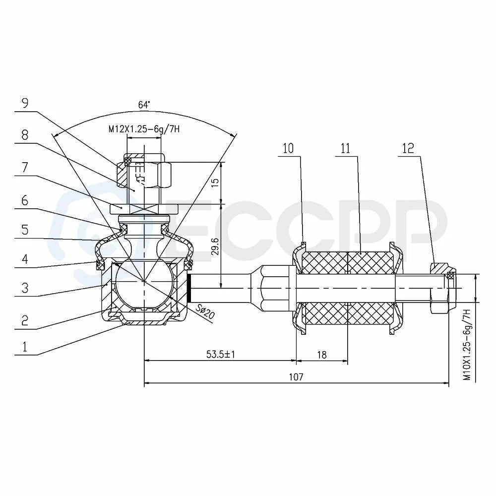 10x 1998-99 2000 For Toyota Tacoma 4WD 2WD Front Ball Joints Tie Rods Sway Bars 6B93BC-57 [5]