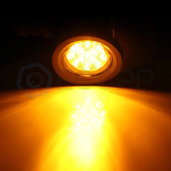 10x 2.5" 13 led amber lights w/ Grommet round tail indicator side marker 6B93BC-57 [2]