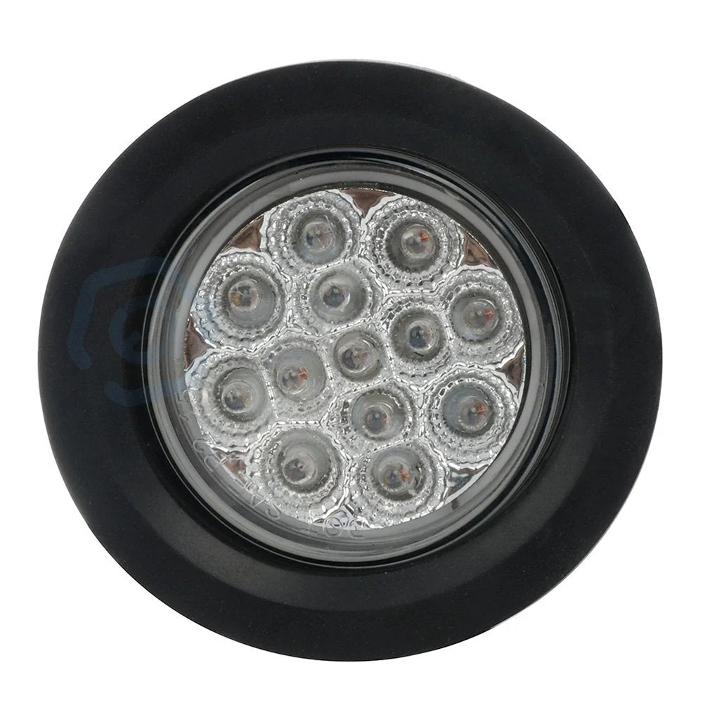 10x 2.5" 13 led amber lights w/ Grommet round tail indicator side marker 6B93BC-57 [3]