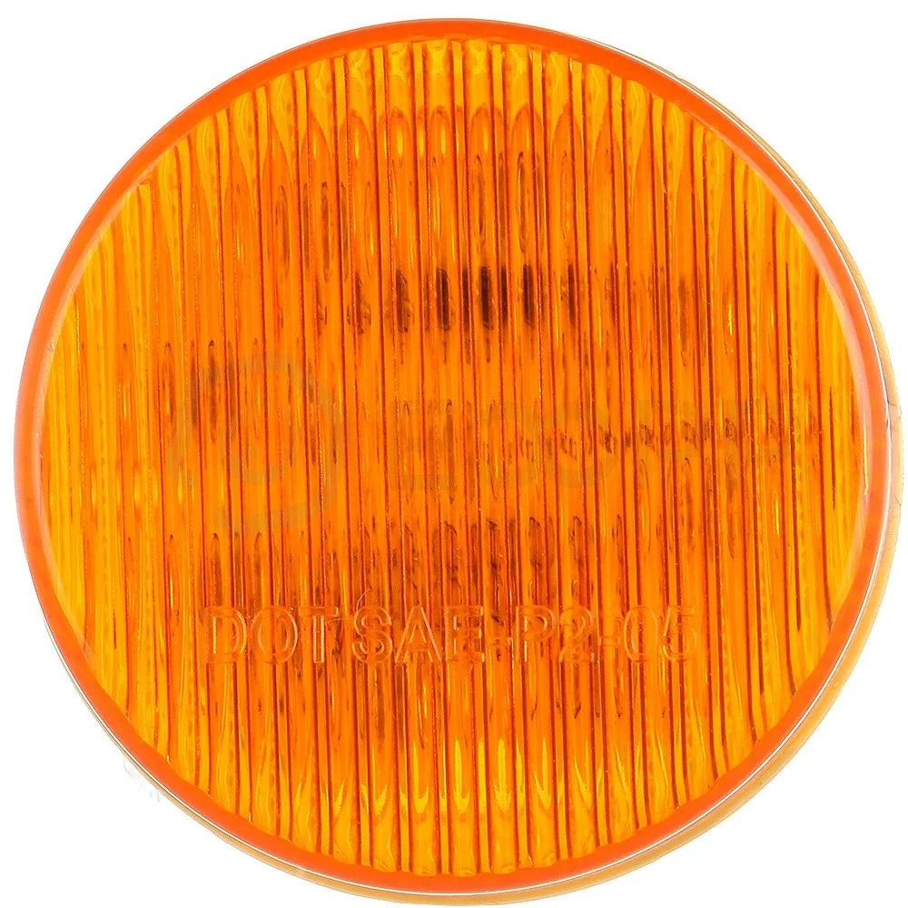 10x 2 inch Round Amber Side Marker Trailer Light 9 led tail turn light 12v KOEEP [7]
