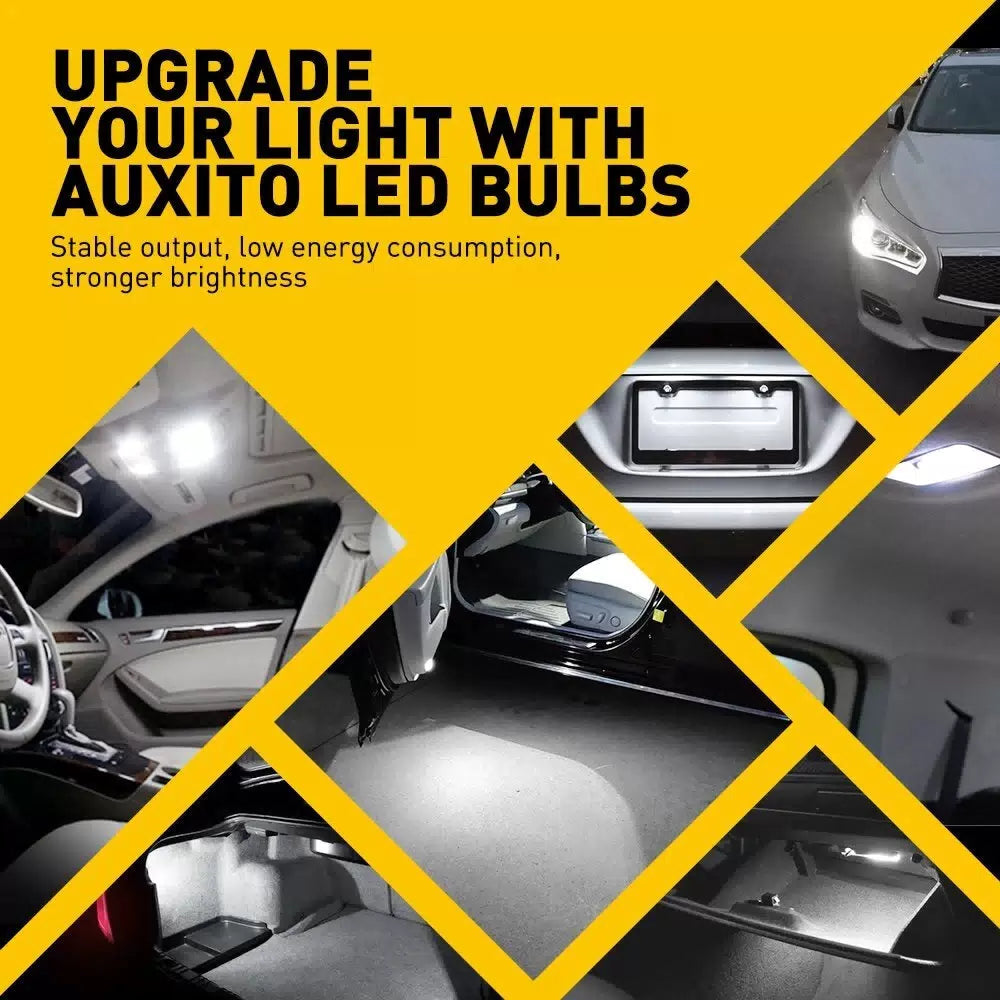 10x AUXITO Super Bright Canbus T10 194 168 LED light Bulb xenon white 14E 2825 A AUXITO [7]