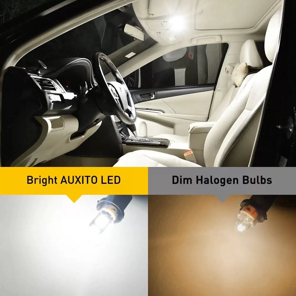 10x AUXITO T10 W5W 194 168 2825 LED Interior Wedge Light Bulb White 14-LED EOA AUXITO [3]