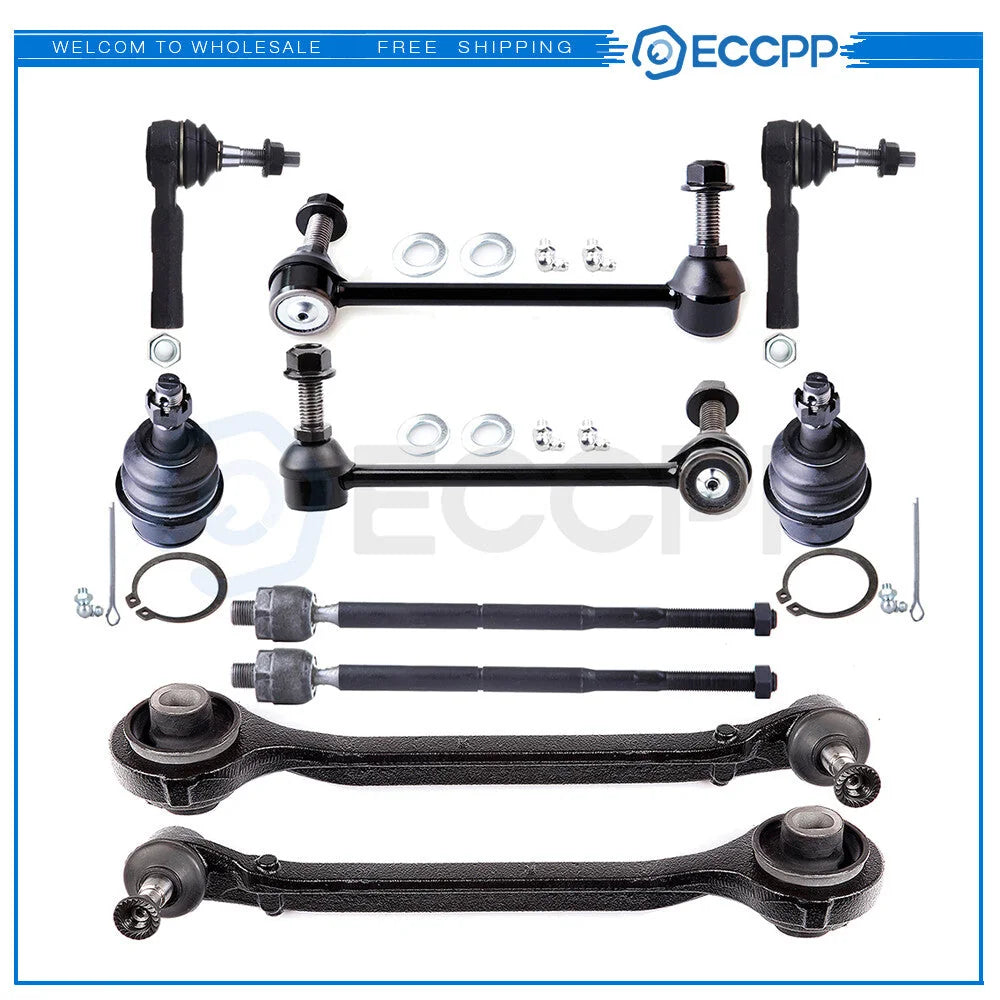 10x For 07-09 10 Dodge Charger RWD Front Lower Control Arms Tie Rods Suspension KOEEP [1]