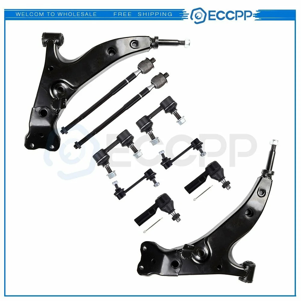 10x Front Control Arms Tie Rod Sway Bar For Toyota For Corolla LE 1.8L 1993-1995 6B93BC-57 [1]