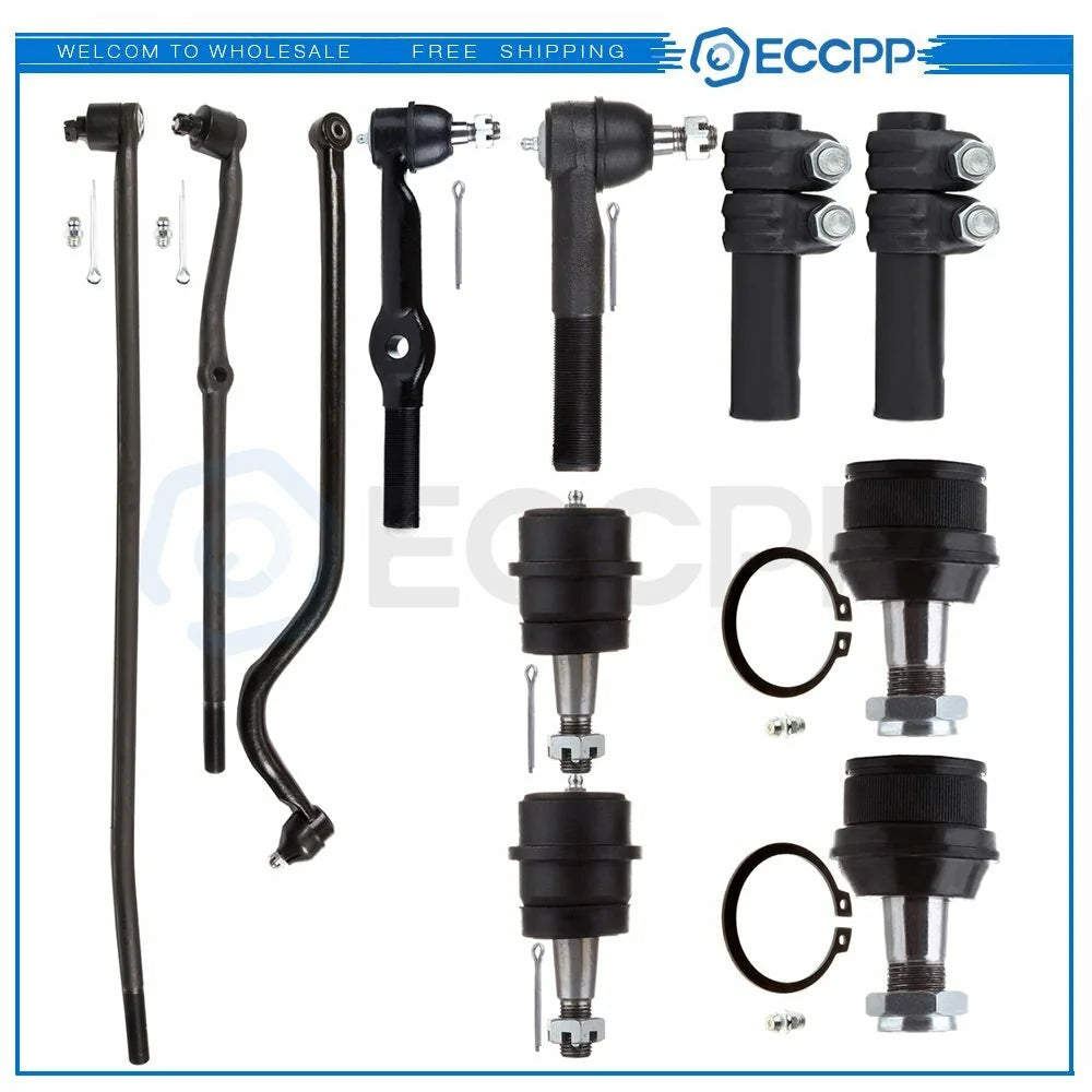 11Pcs Front Suspension Kit Tie Rod Links For 94-97 Dodge Ram 1500 2500 3500 4WD 6B93BC-57 [1]