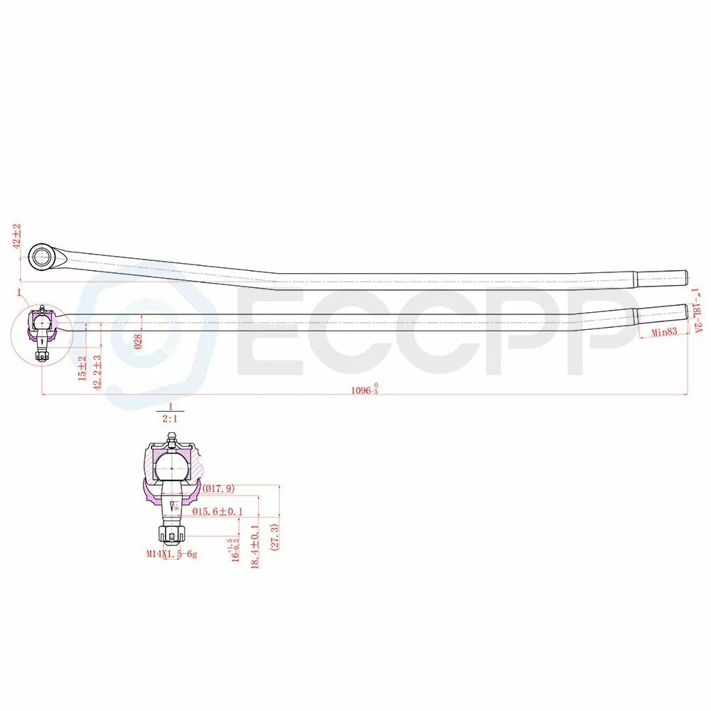 11Pcs Front Suspension Kit Tie Rod Links For 94-97 Dodge Ram 1500 2500 3500 4WD 6B93BC-57 [3]