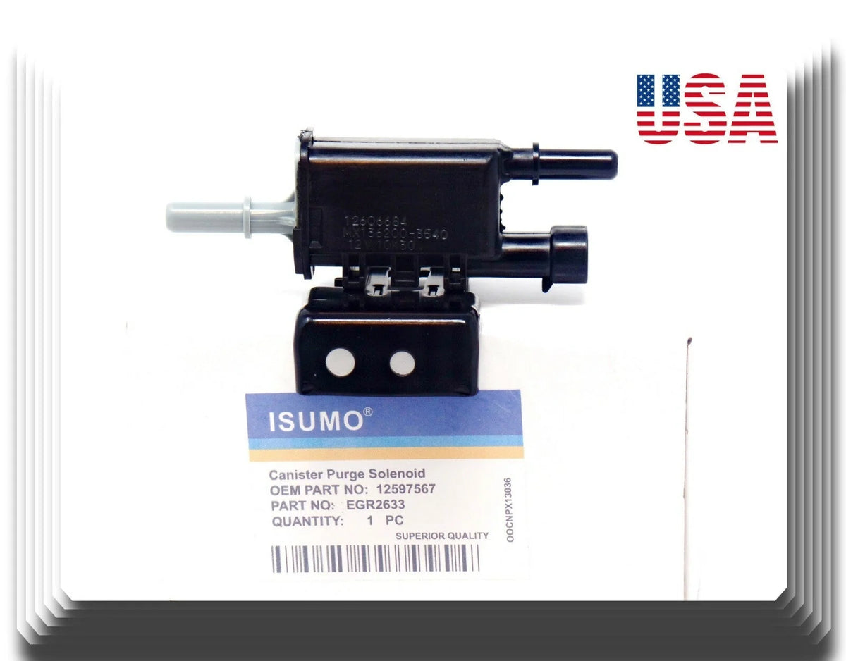 12597567 Vapor Canister Purge Valve Solenoid W/base Fits GM Isuzu Saab Saturn 6B93BC-57 [1]