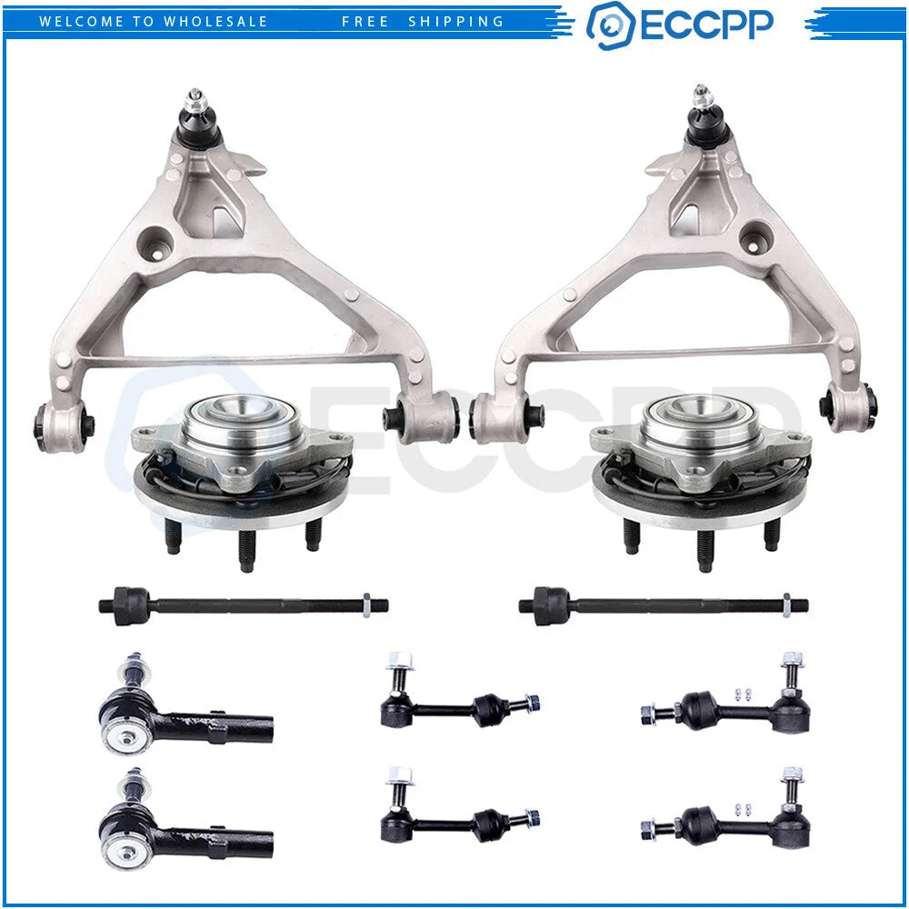 12Pcs Front Control Arm Ball Joint Tie Rod End For 2003-2006 Lincoln Navigator KOEEP [1]