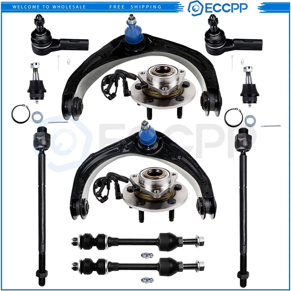 12Pcs Front Control Arm Ball Joint Tie Rod Sway Bar For 2006-2008 Dodge Ram 1500 KOEEP [1]