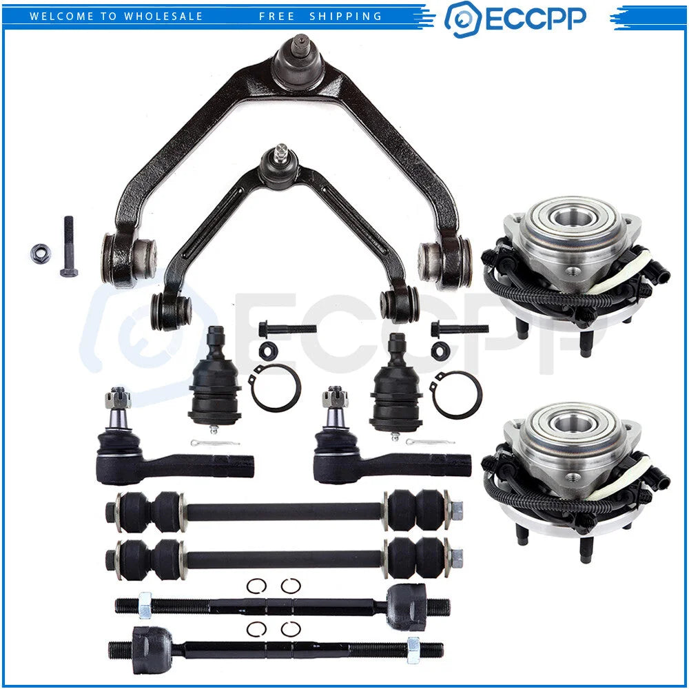 12Pcs Front Control Arm Ball Joint Wheel Bearning Hub For 03-04 FORD RANGER 4WD KOEEP [1]