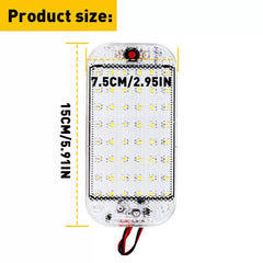 12V 48-LED Interior Vehicle Dome Car Roof Reading Ceiling Light Trunk Lamp White 6B93BC-57 [3]