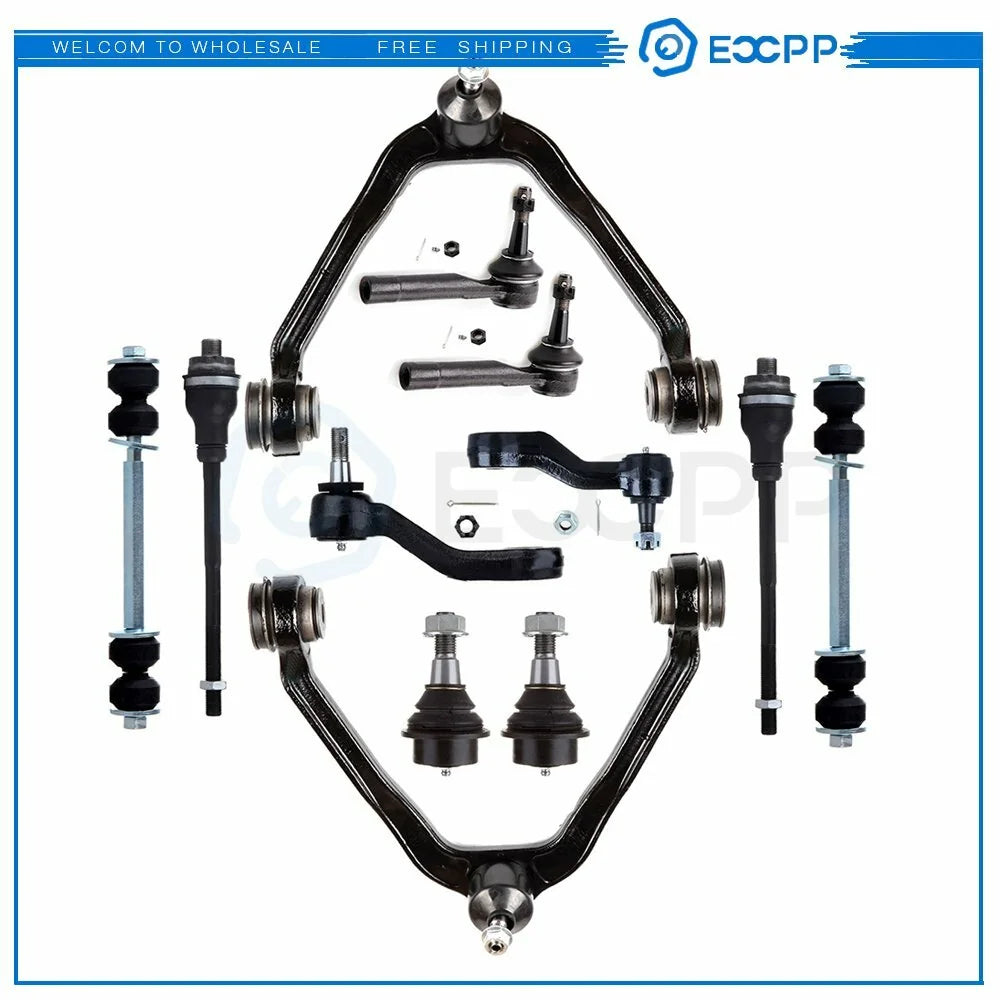 12 Pieces Complete Front Steering Kit Fits 2001-2005 2006 GMC Yukon XL 1500 6B93BC-57 [1]