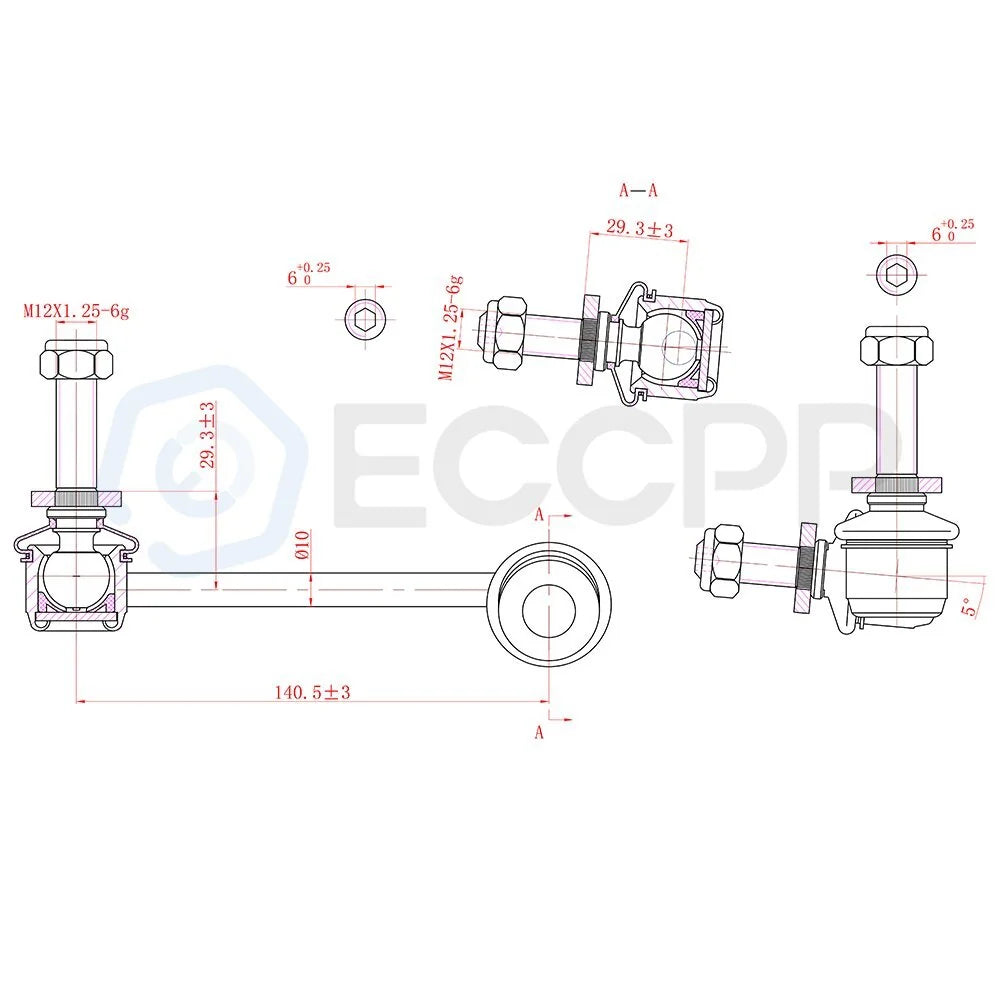 12pc Upper Lower Ball Joints Tierods Sway Bars For GX470 4Runner NO Dynamic SUS KOEEP [3]