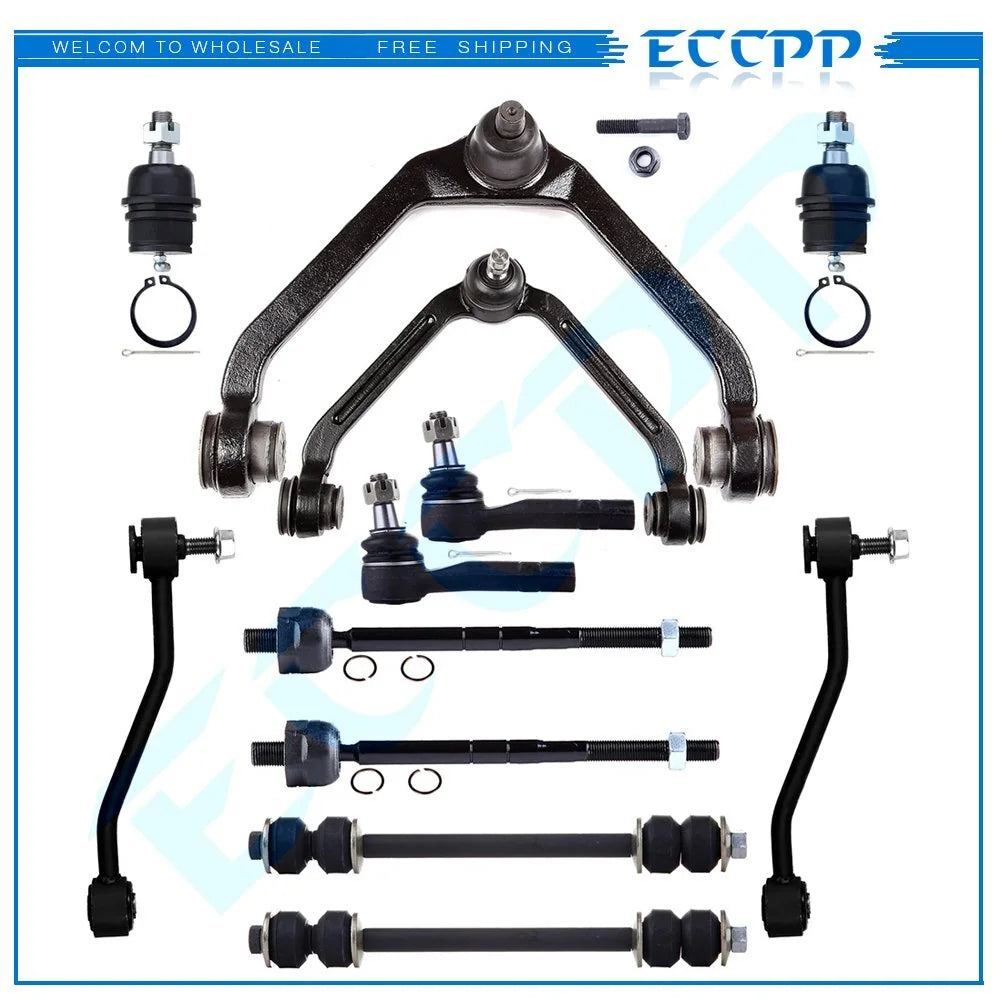 12pcs Front Control Arms Tie Rod Ends For Ford Ranger Explorer Mazda B2500 B3000 KOEEP [1]