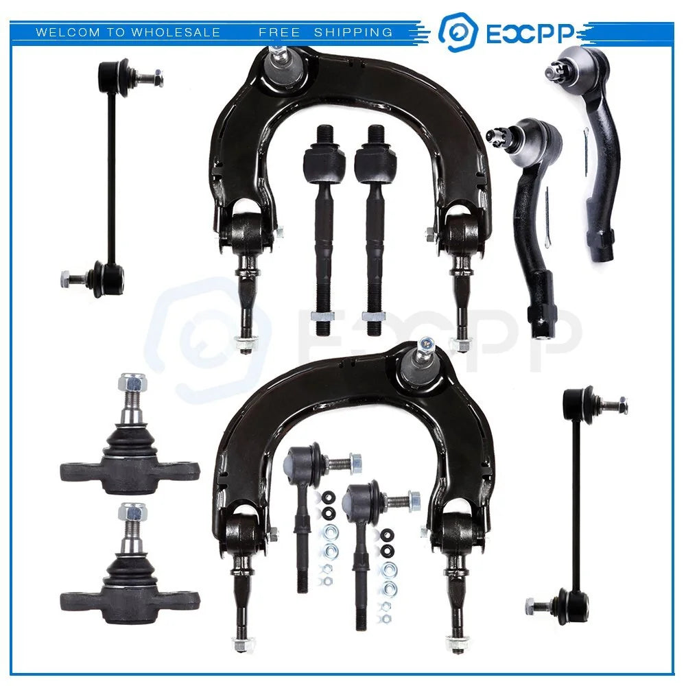 12pcs Front + Rear Sway Bars Control Arms Tie Rods For 1999-2005 Hyundai Sonata KOEEP [1]