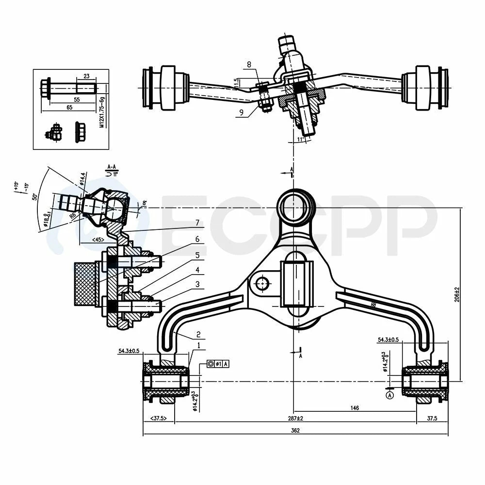12set Complete Front Control Arm Pitman Arm Fits 1995-2002 1997 Lincoln Town Car 6B93BC-57 [2]