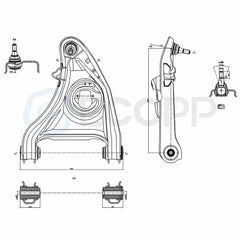 12set Complete Front Control Arm Pitman Arm Fits 1995-2002 1997 Lincoln Town Car 6B93BC-57 [3]
