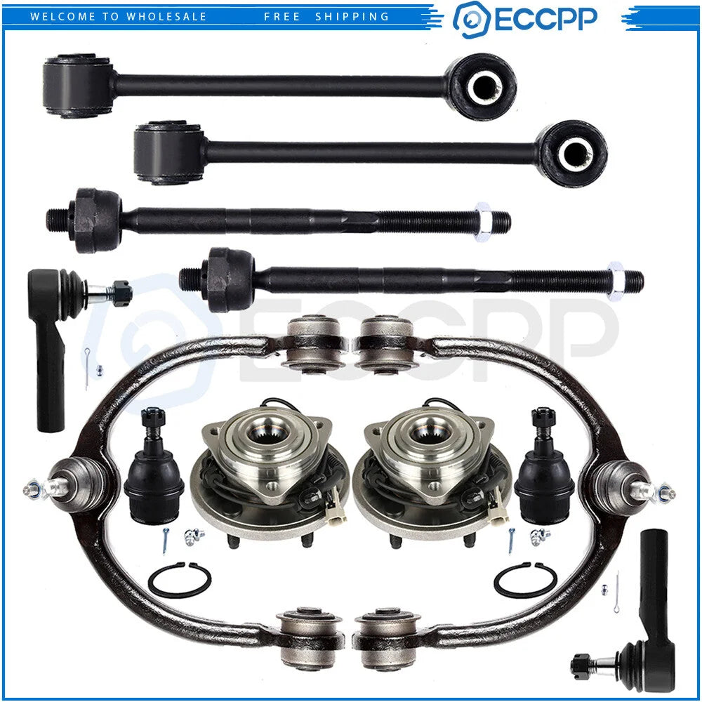 12x Front Control Arm Ball Joint Tie Rod End Sway Bar For 06-10 Jeep Commander KOEEP [1]